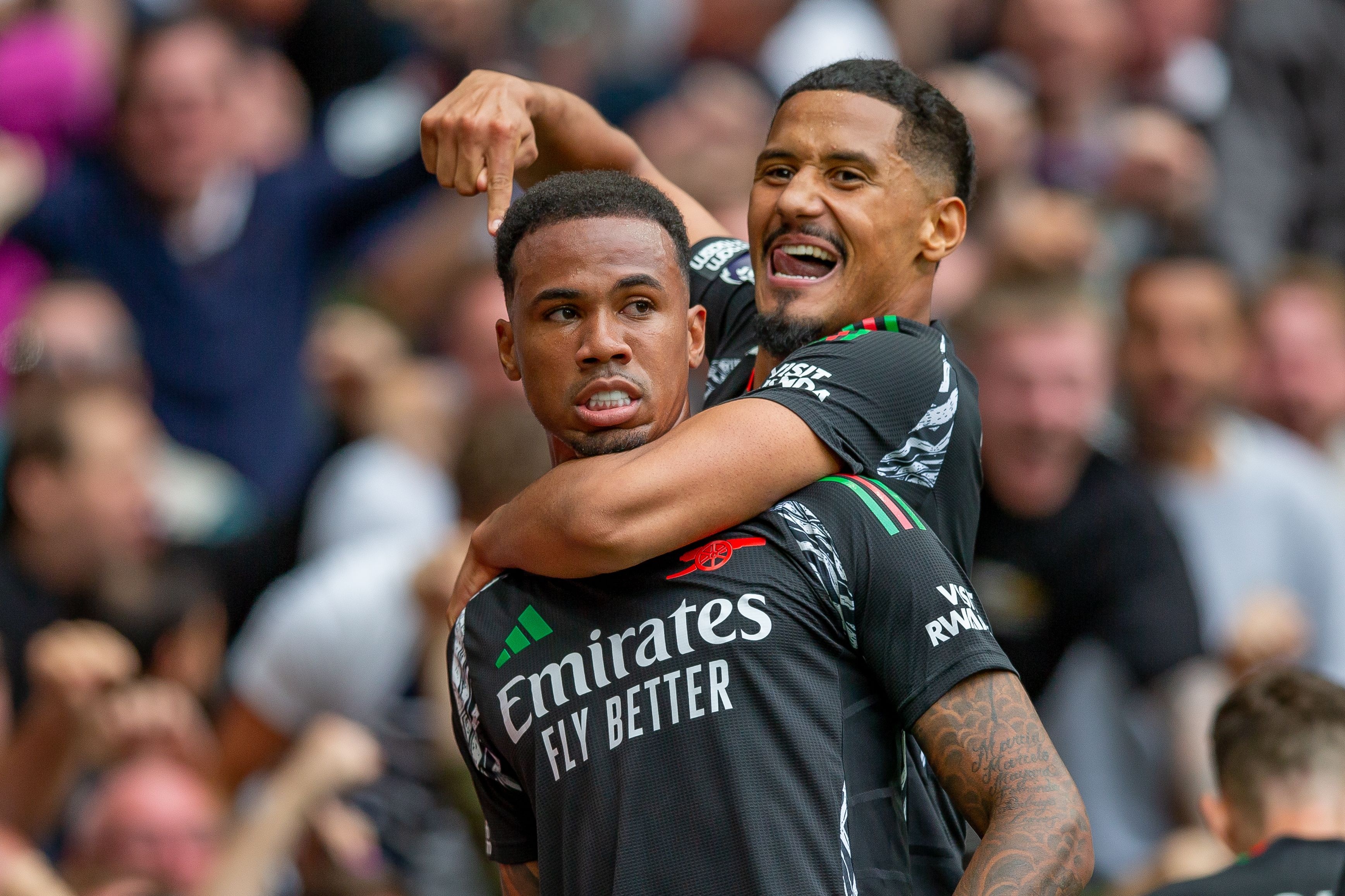 PG电子赏金女王-邮报：萨利巴与加布已成为欧洲最全能中卫组合，是阿森纳冲冠基石